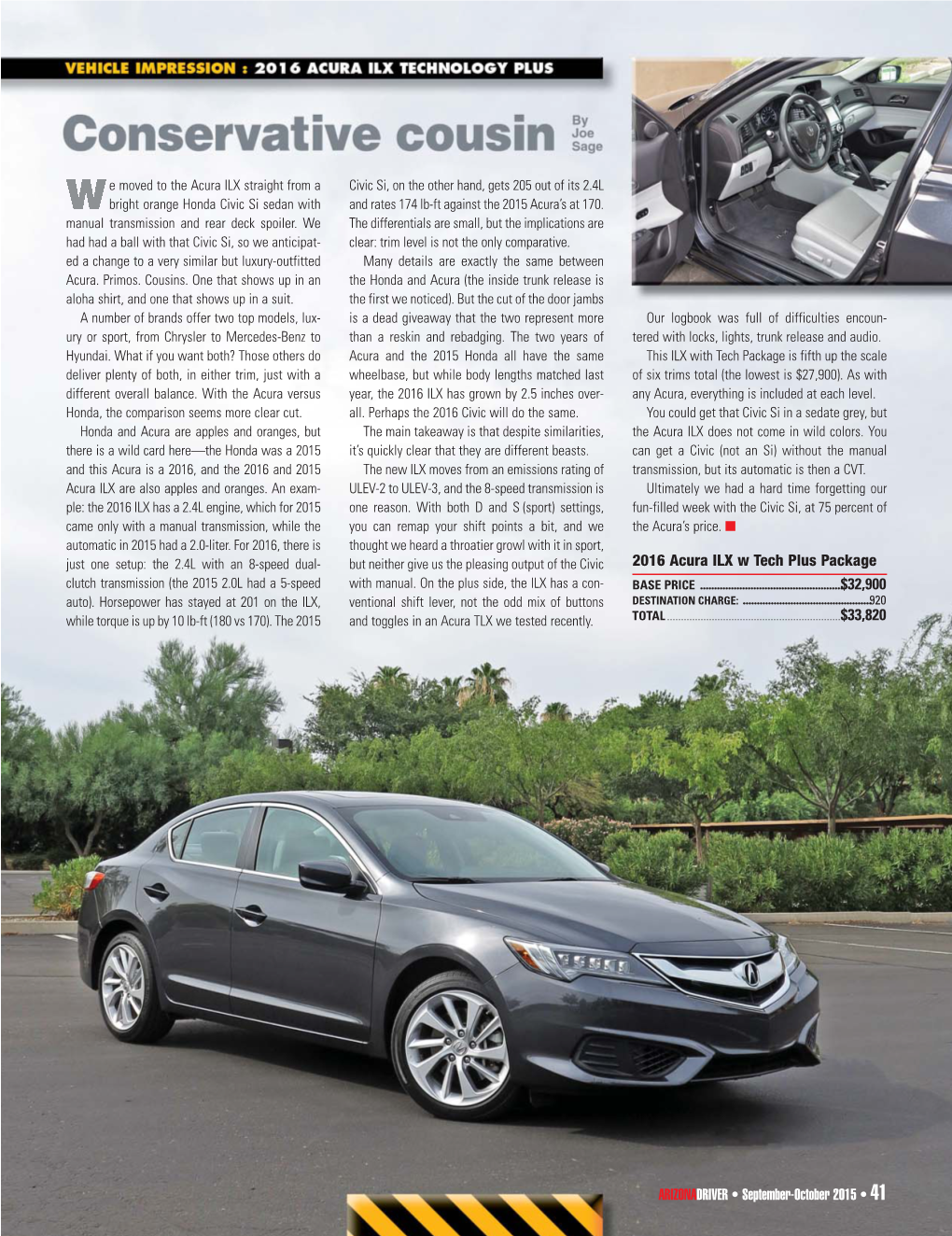 Acura ILX Technology Plus 2016