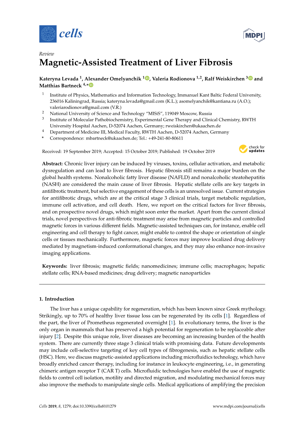 Magnetic-Assisted Treatment of Liver Fibrosis