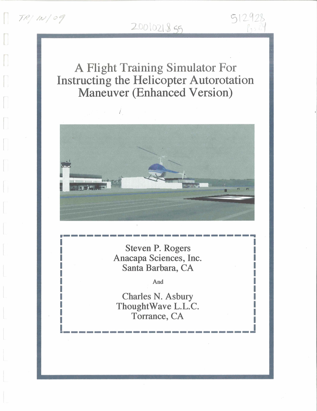 A Flight Training Simulator for Maneuver