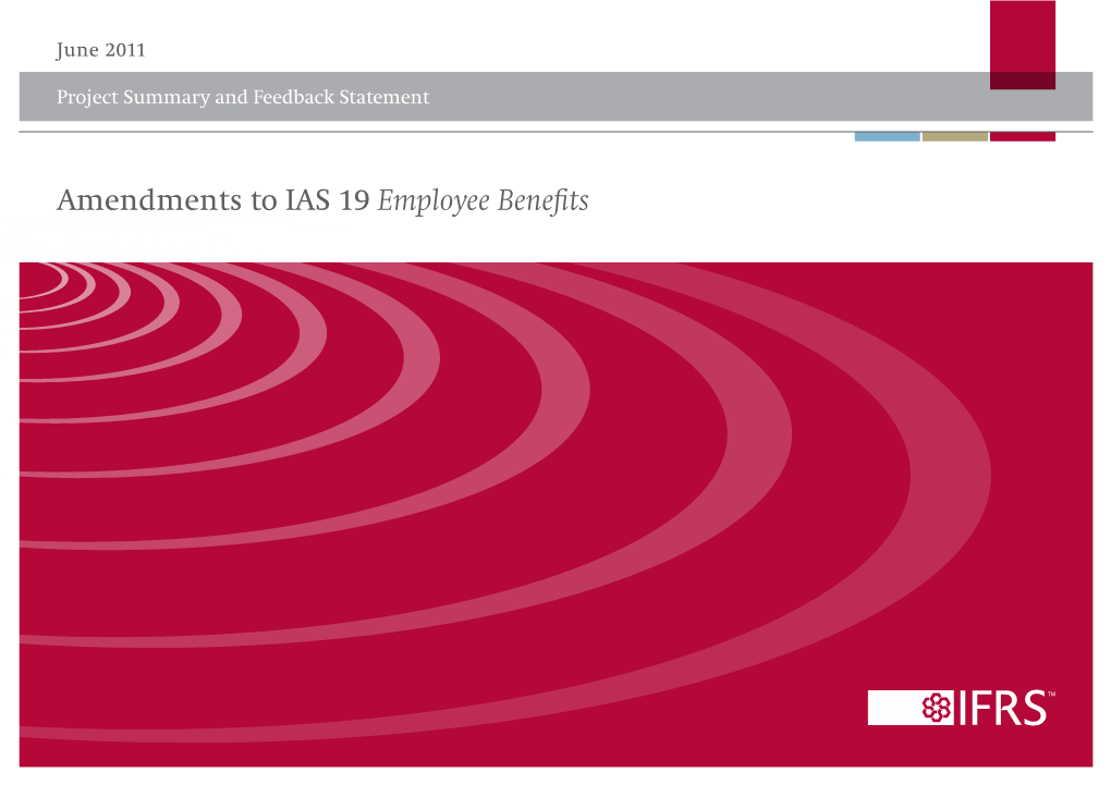 Amendments to IAS 19 Employee Benefits at a Glance