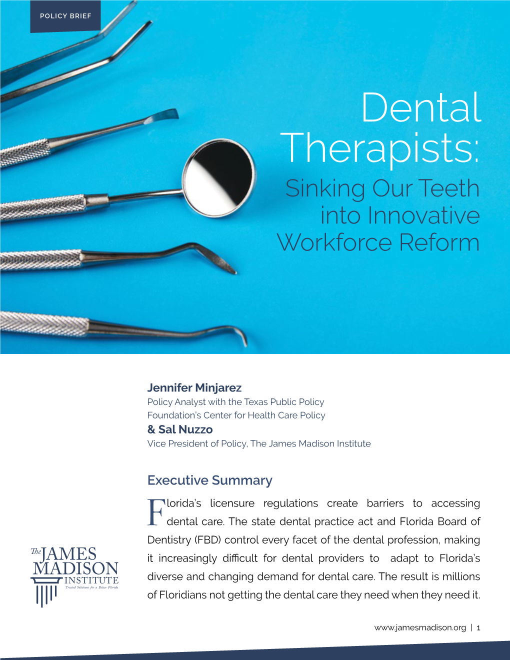Dental Therapists: Sinking Our Teeth Into Innovative Workforce Reform