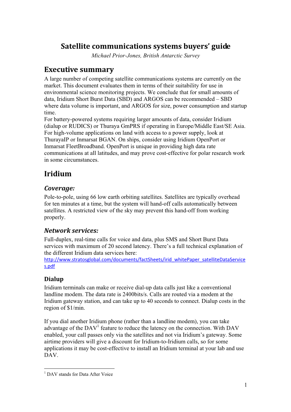 Satellite Communications Systems Buyers' Guide