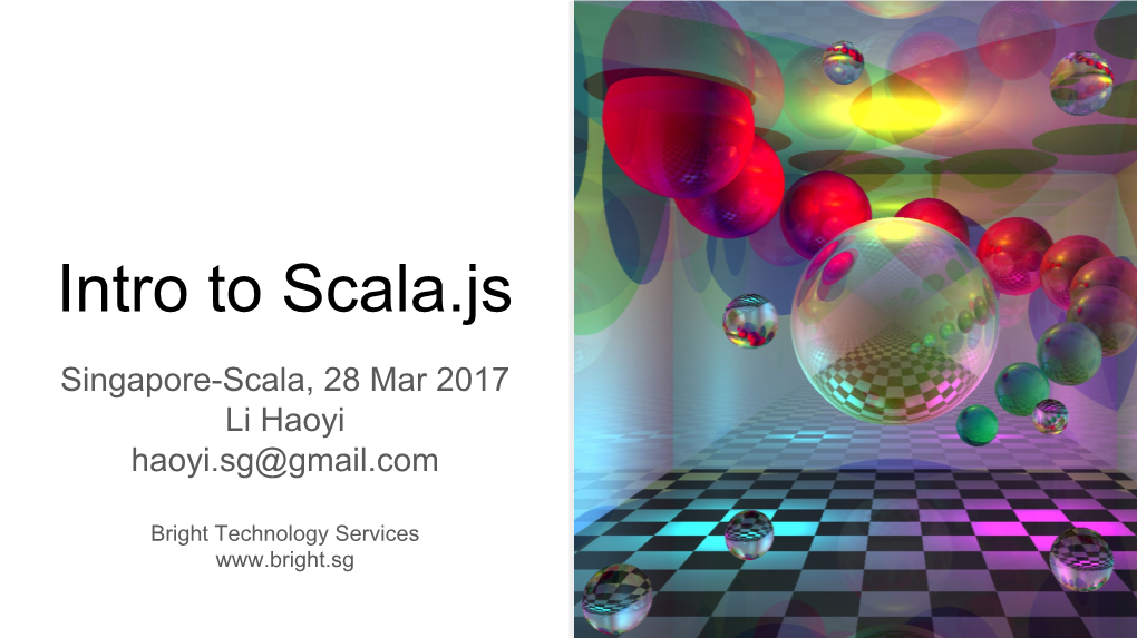 Intro to Scala.Js