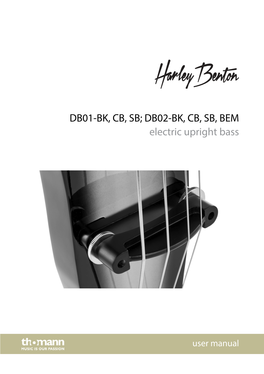 DB01-BK, CB, SB; DB02-BK, CB, SB, BEM Electric Upright Bass