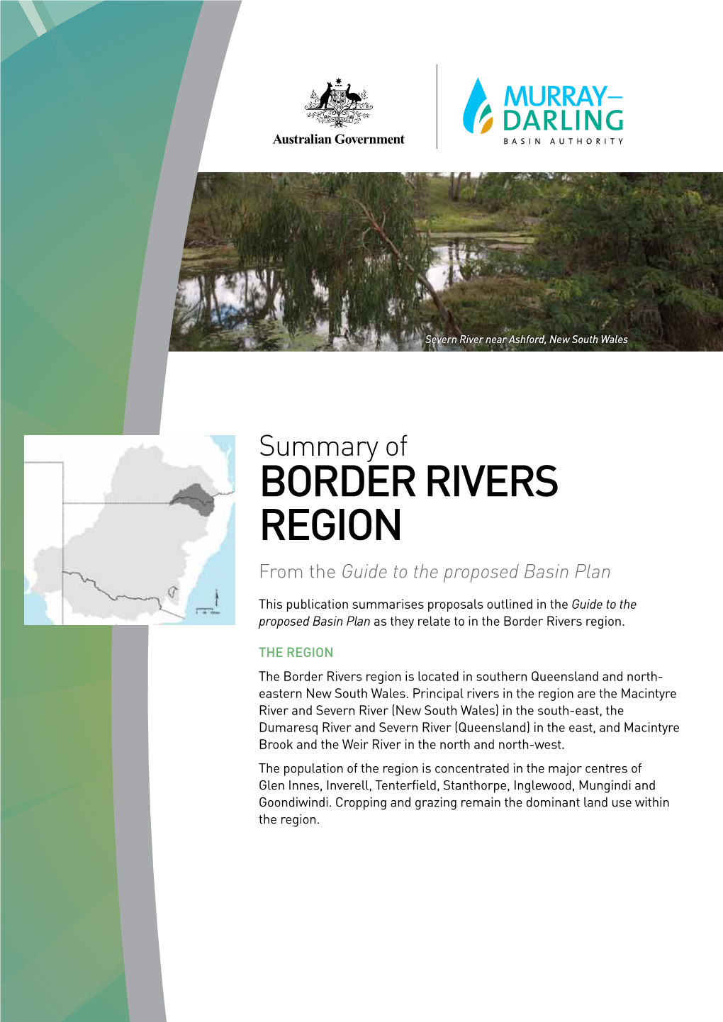 BORDER RIVERS REGION from the Guide to the Proposed Basin Plan