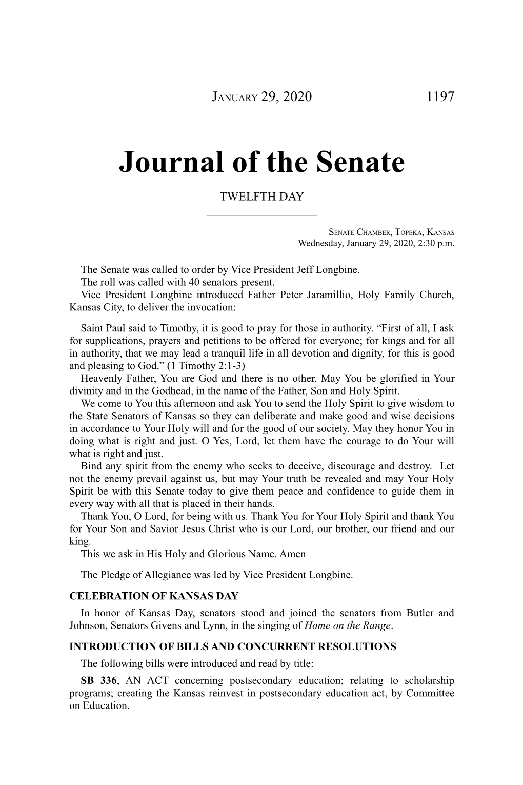 Journal of the Senate