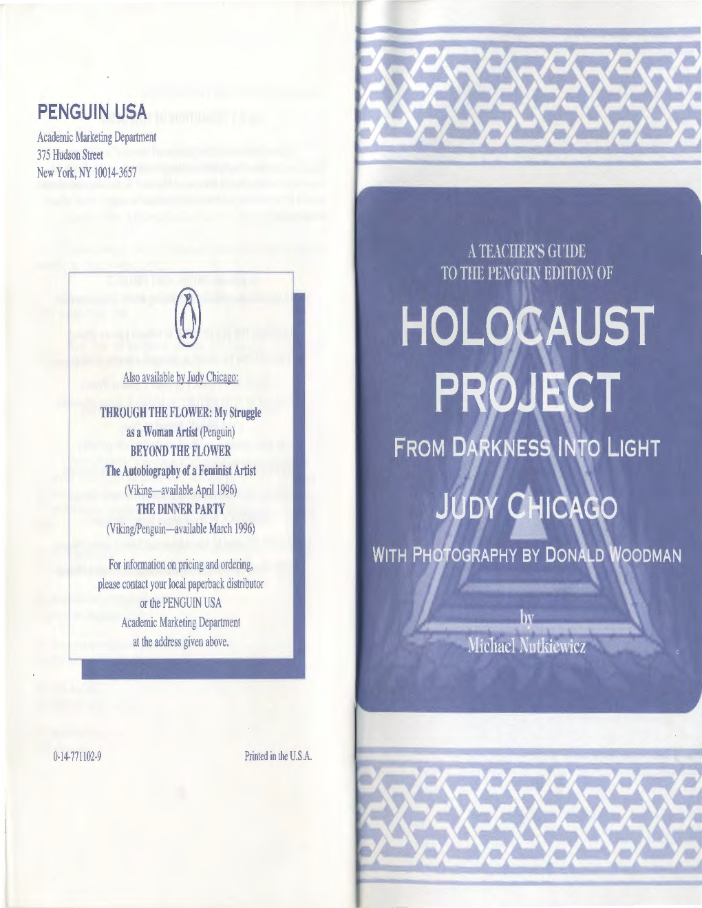 Holocaust Project from Darkness Into Light Judy Chicago with Photography by Donald Woodman