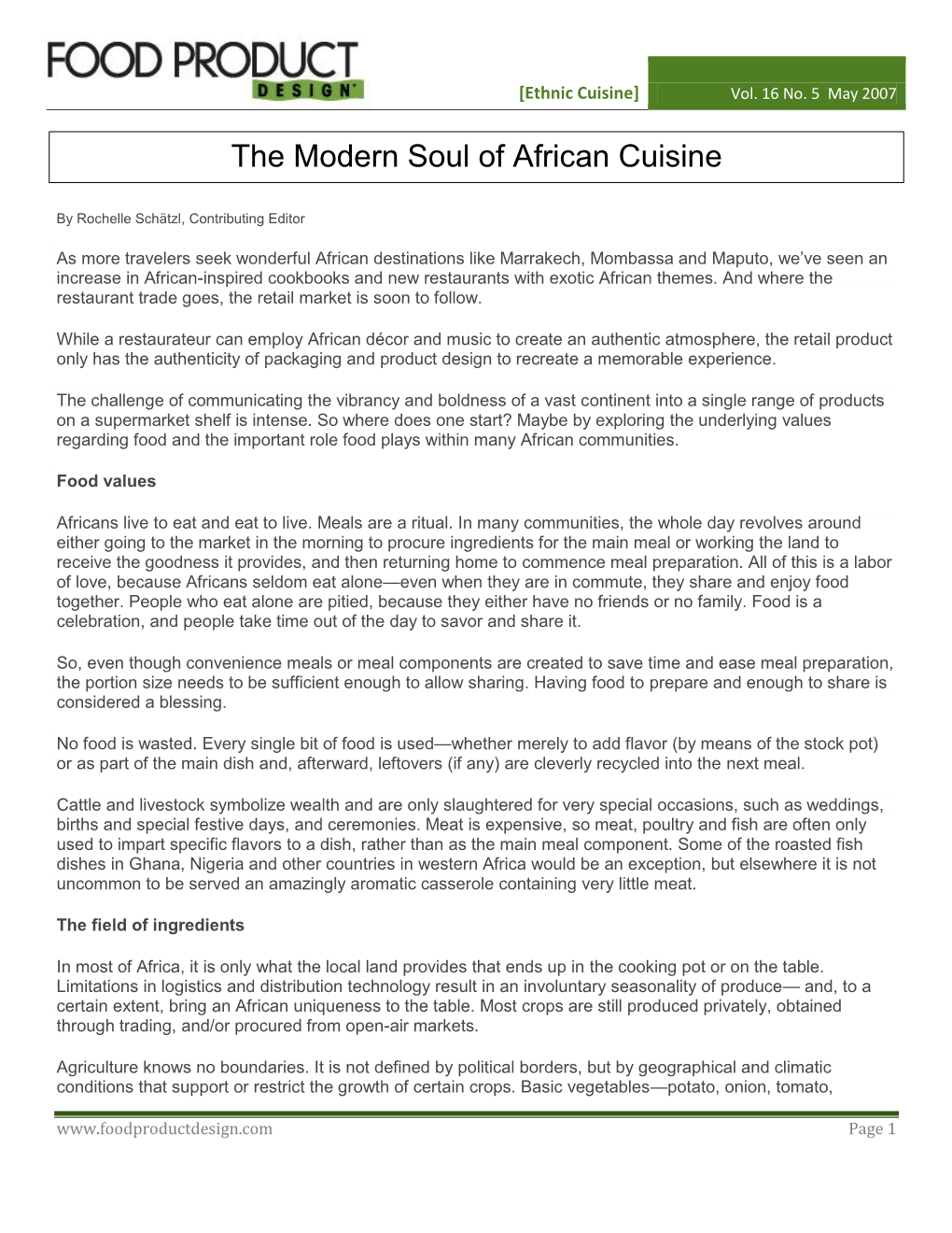 The Modern Soul of African Cuisine