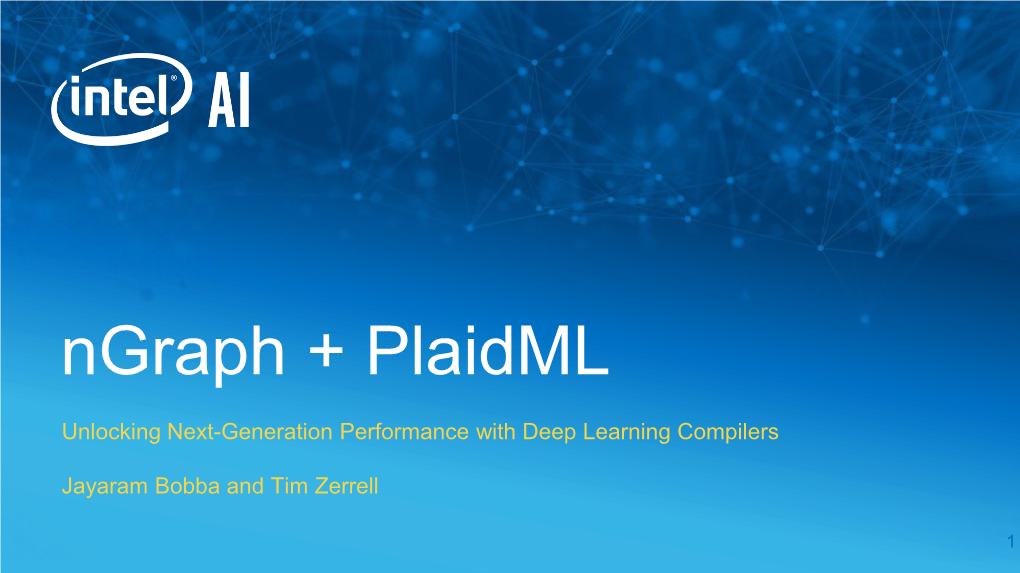 Ngraph + Plaidml