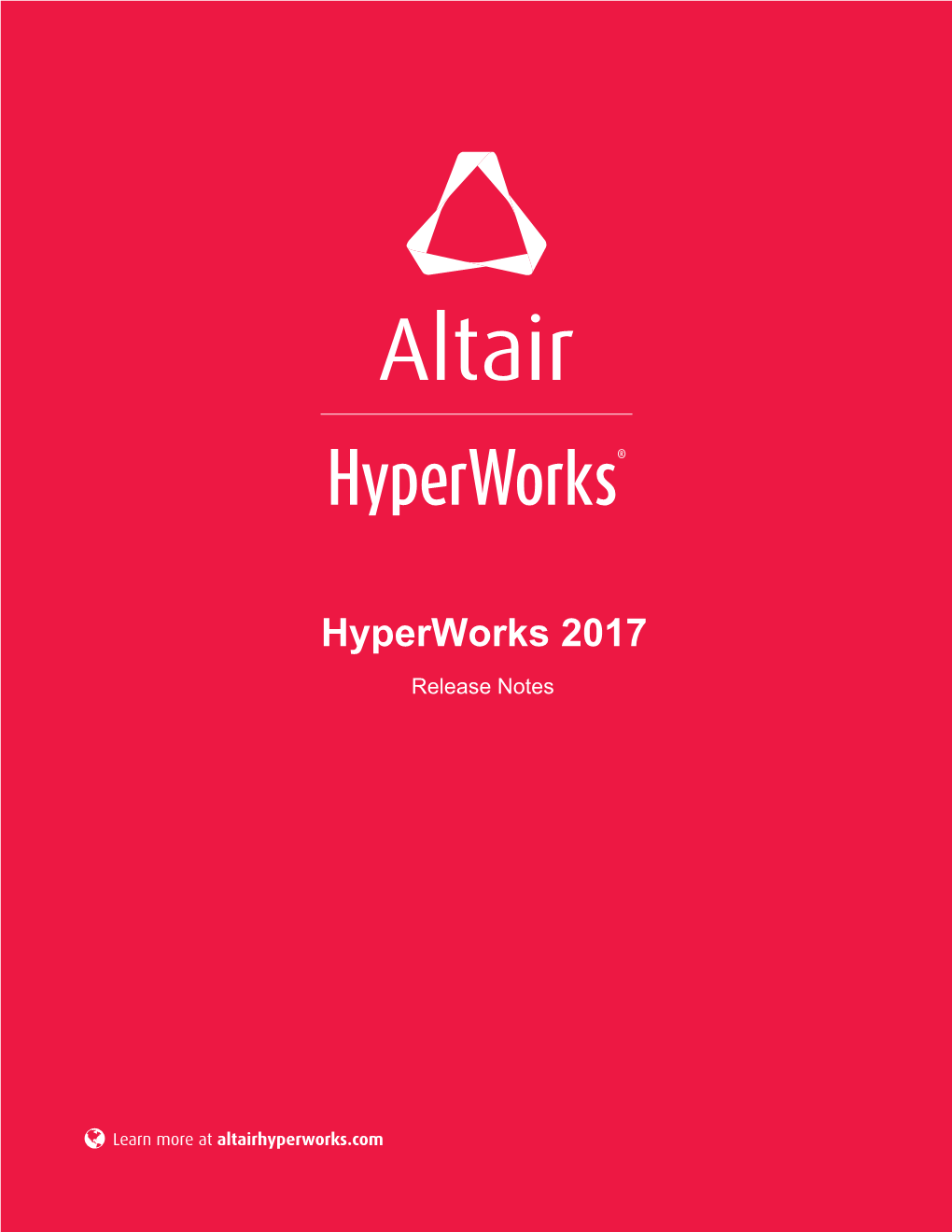 Hyperworks Release Notes