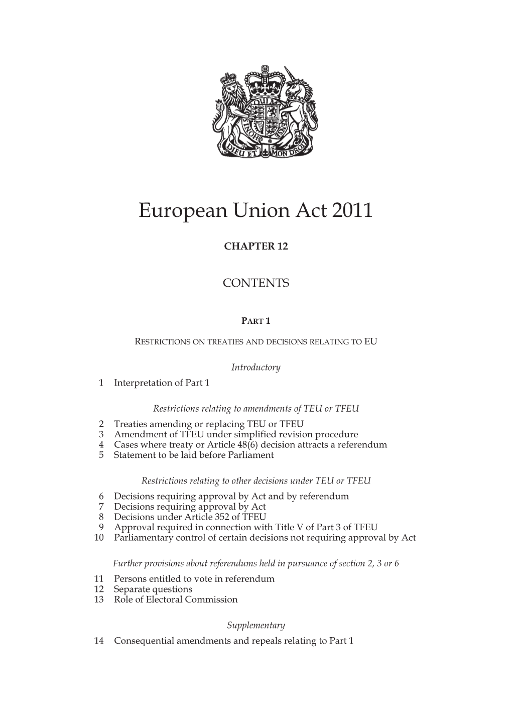 European Union Act 2011