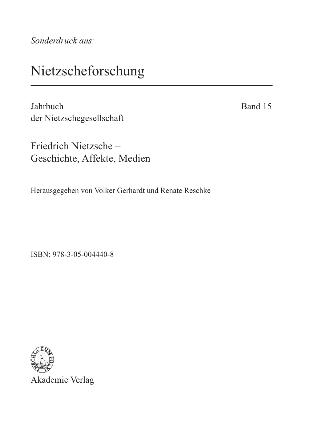 Nietzscheforschung