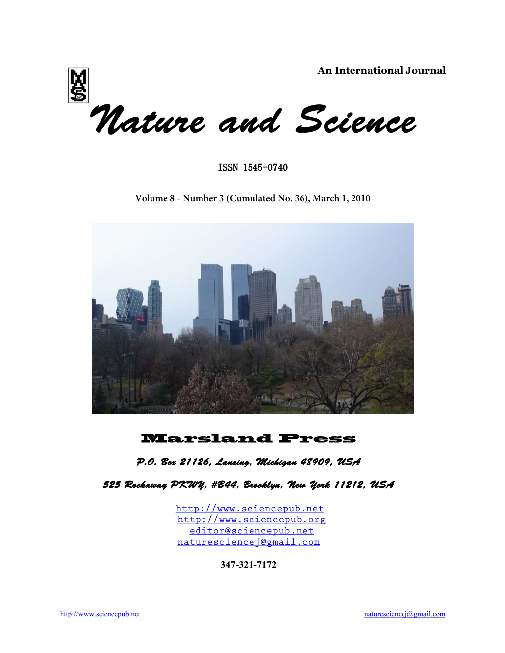 Nature and Science
