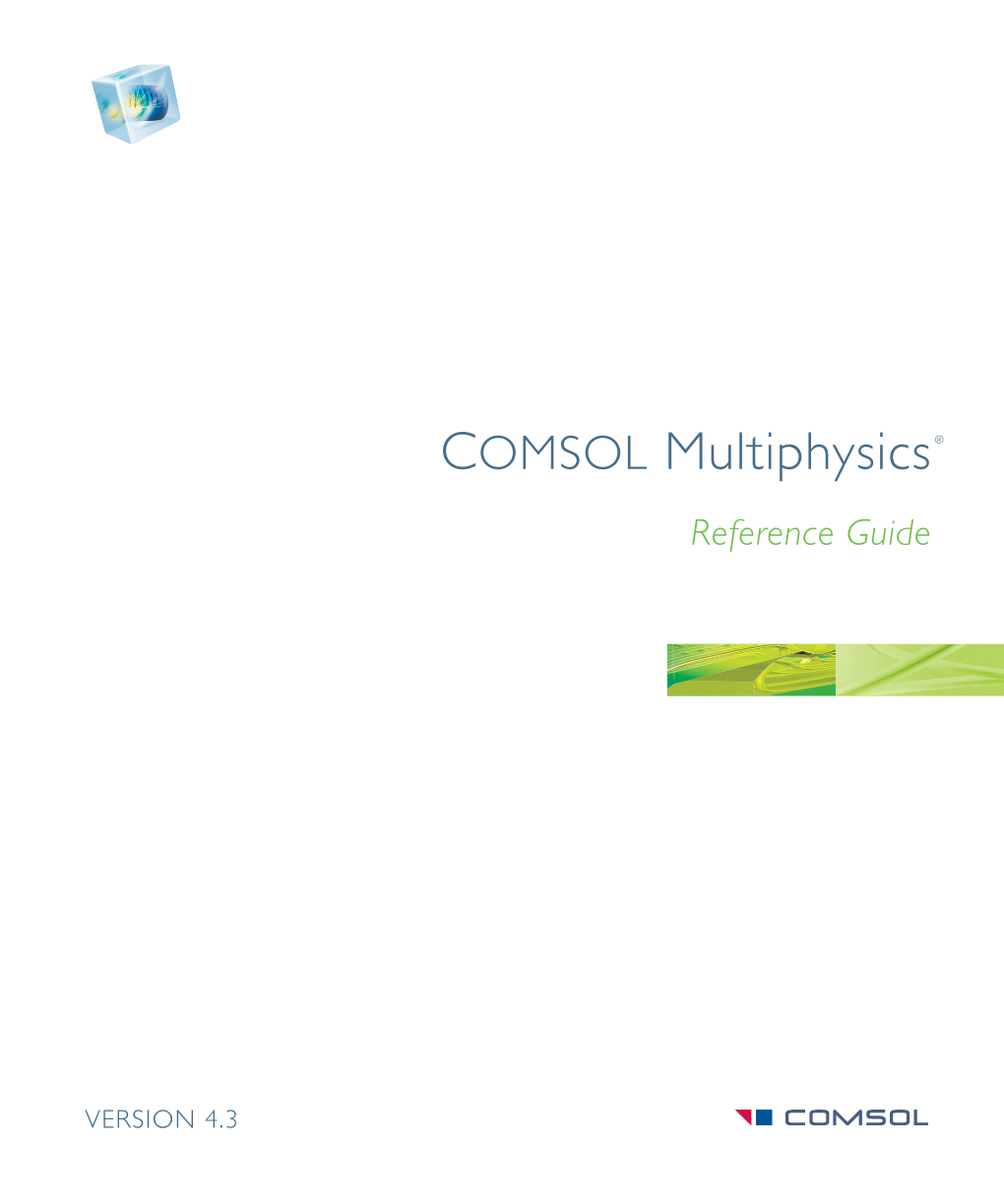 The COMSOL Multiphysics Reference Guide