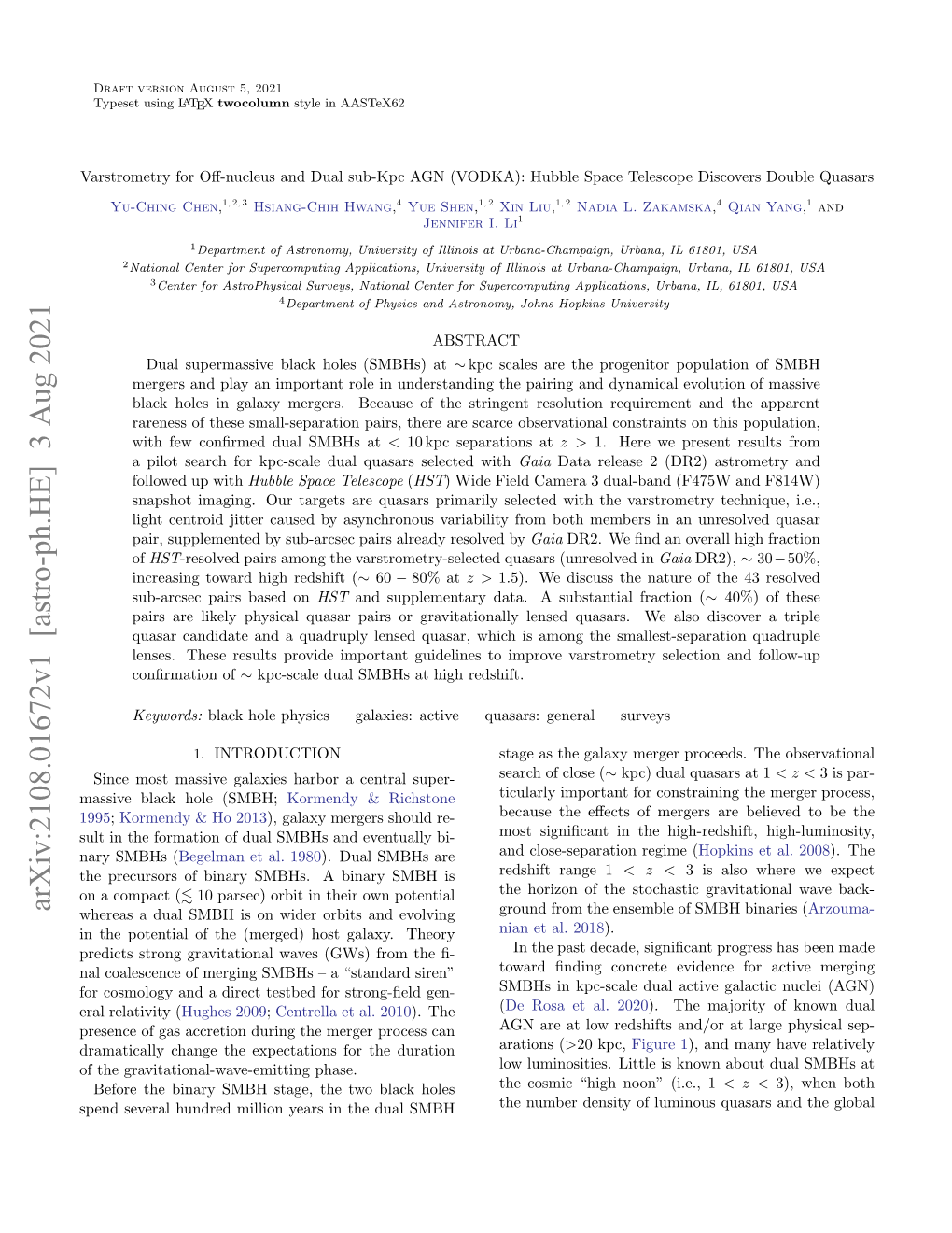 Varstrometry for Off-Nucleus and Dual Sub-Kpc AGN (VODKA): Hubble