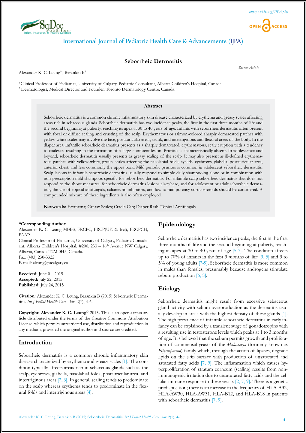 International Journal of Pediatric Health Care & Advancements (IJPA)