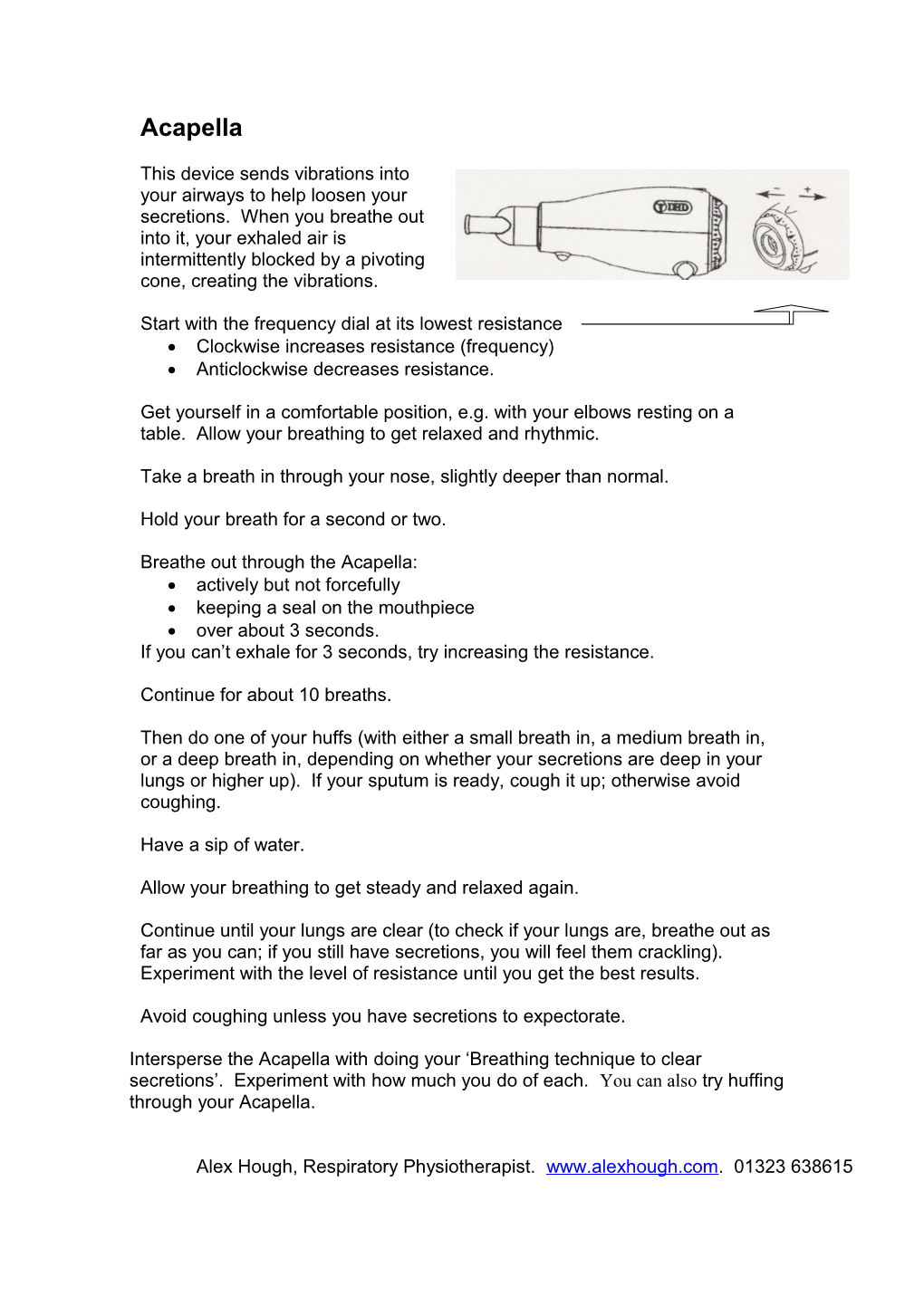 Start with the Frequency Dial at Its Lowest Resistance