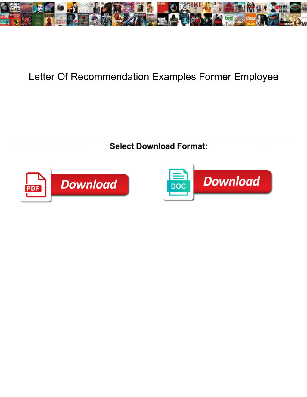 Letter of Recommendation Examples Former Employee