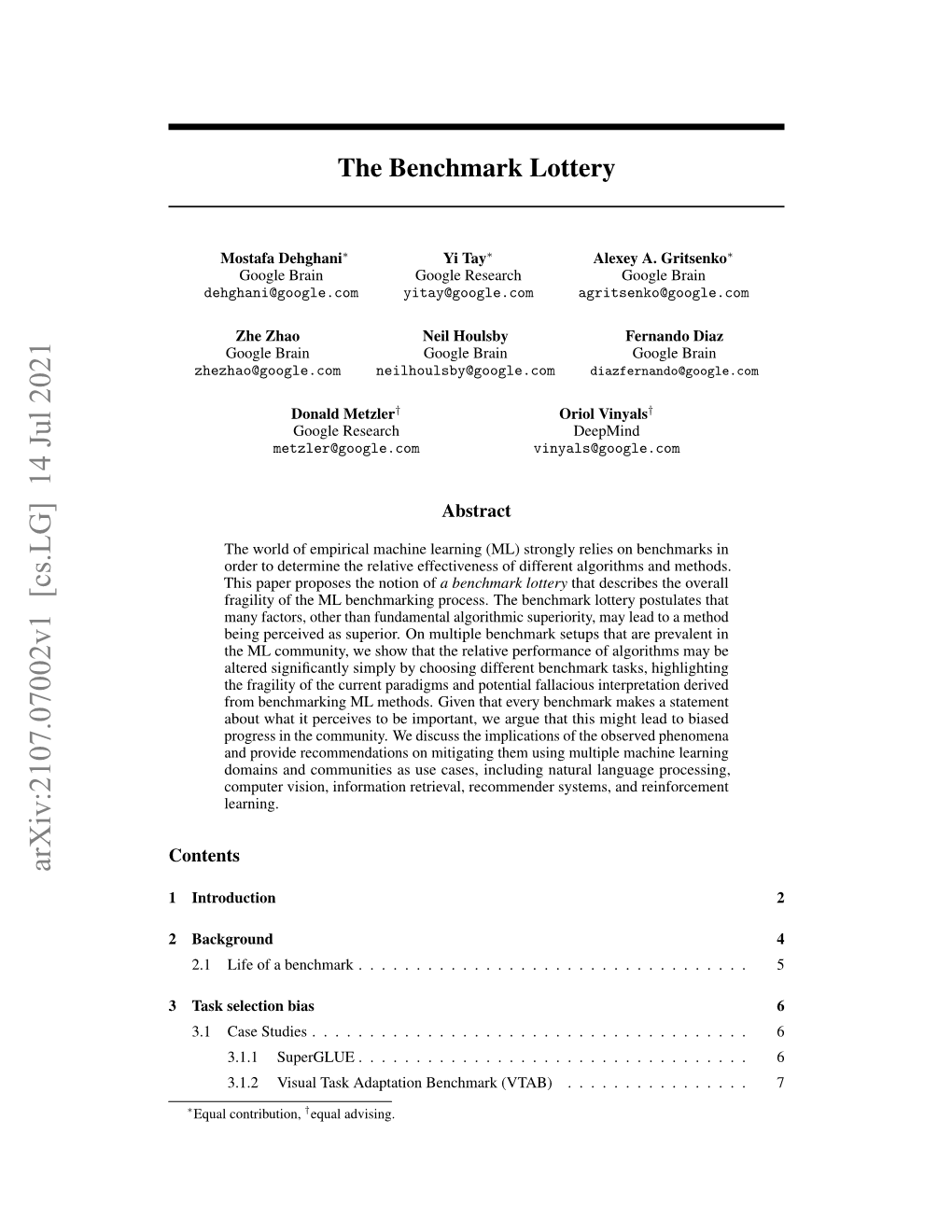 Arxiv:2107.07002V1 [Cs.LG] 14 Jul 2021