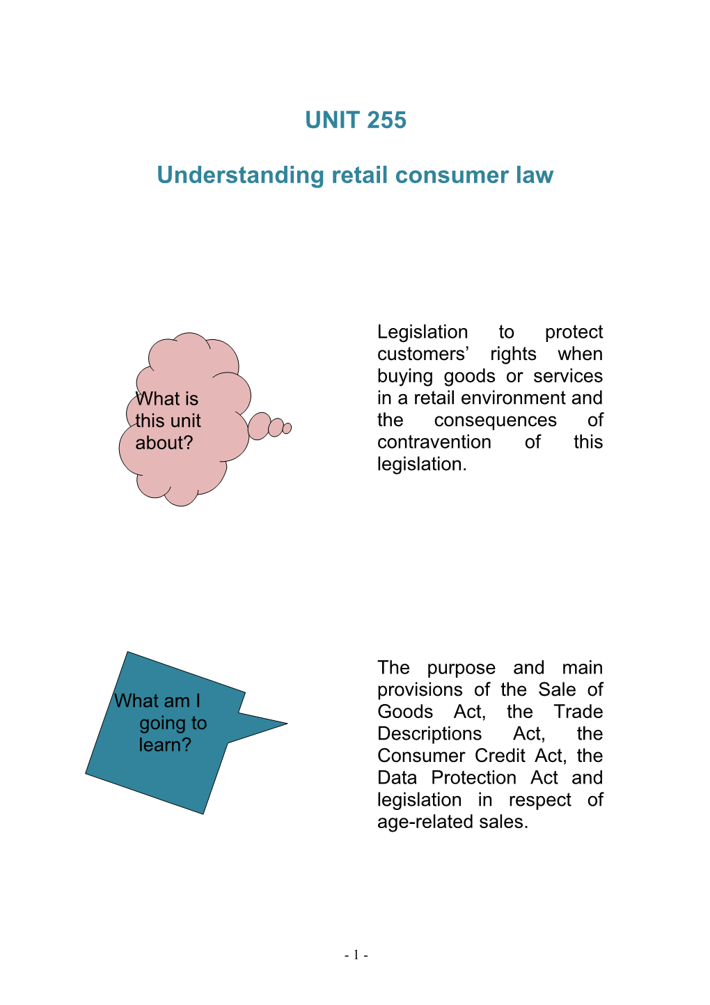 Understanding Retail Consumer Law