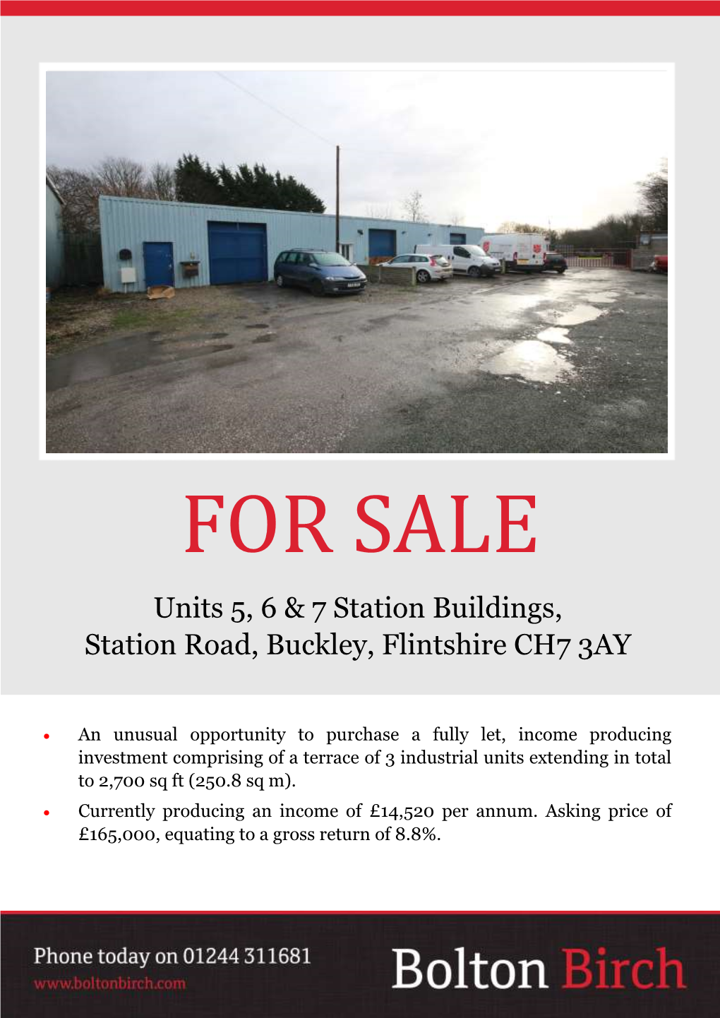 Units 5, 6 & 7 Station Buildings, Station Road, Buckley, Flintshire