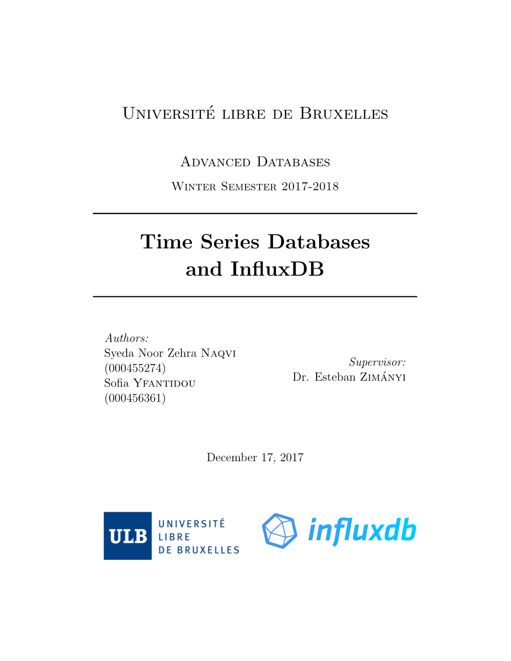 Time Series Databases and Influxdb