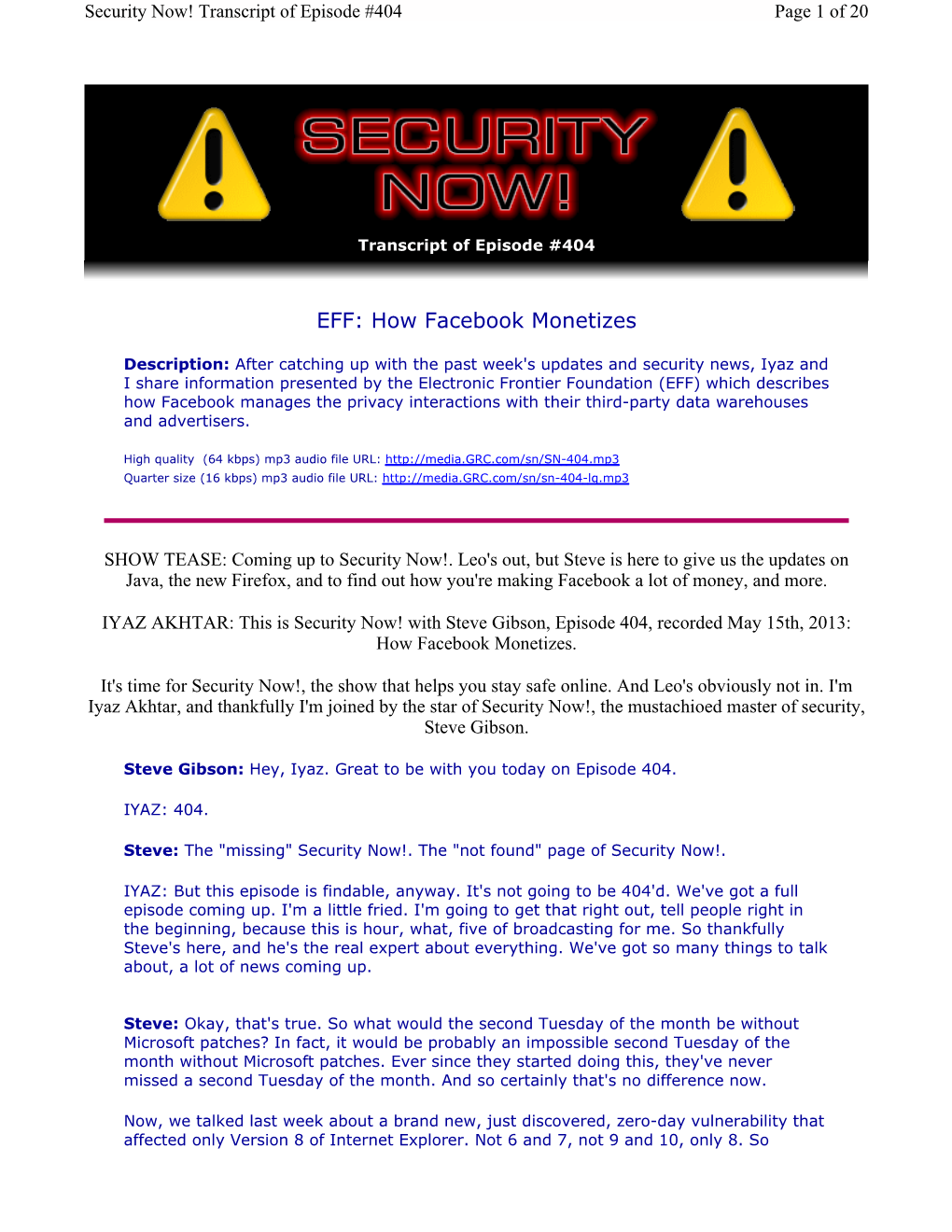 EFF: How Facebook Monetizes