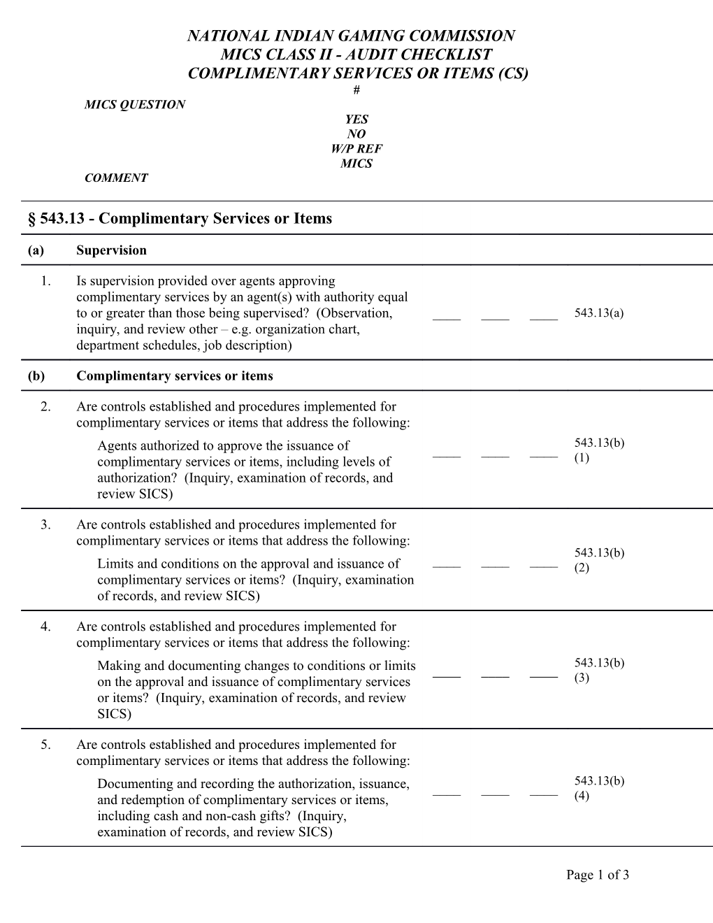 National Indian Gaming Commission s1