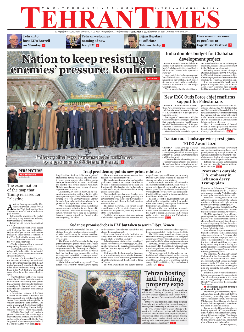 Nation to Keep Resisting Enemies' Pressure: Rouhani