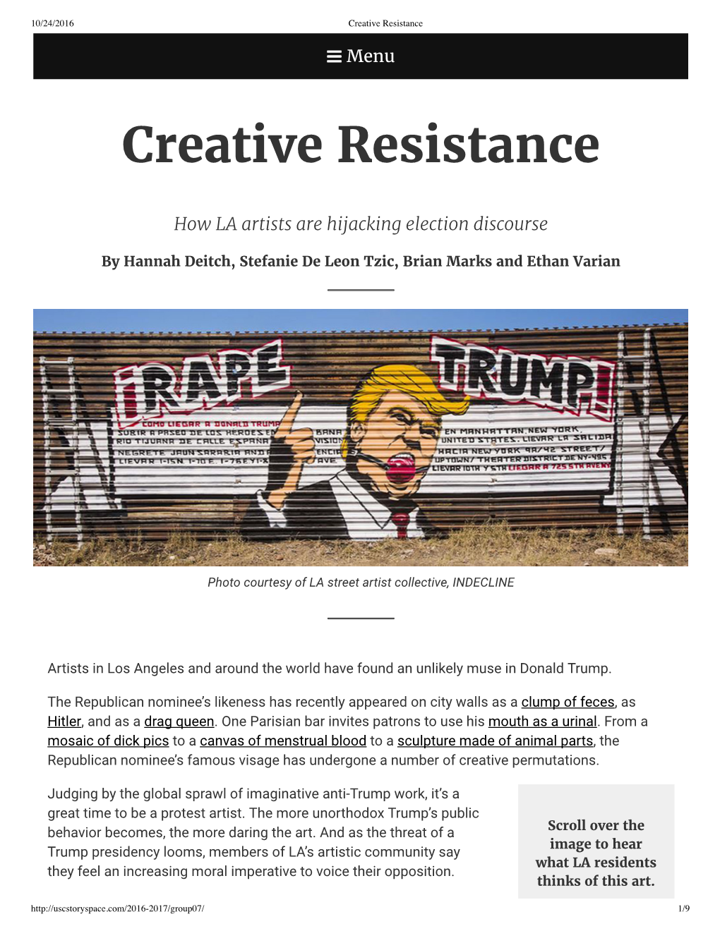 Creative Resistance