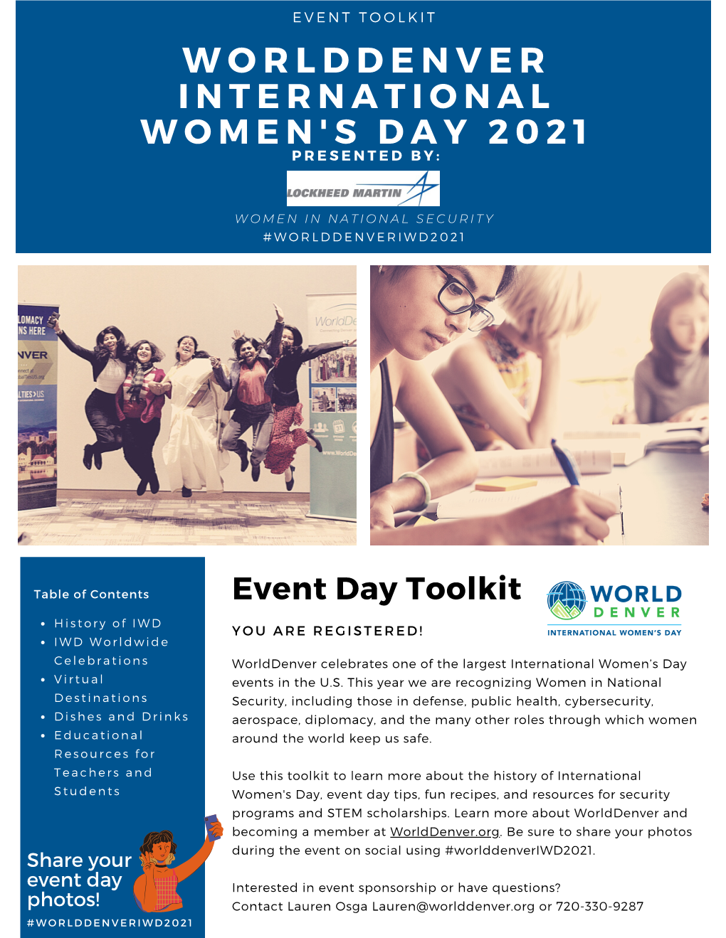 Worlddenver Celebrates One of the Largest International Women’S Day V I R T U a L Events in the U.S