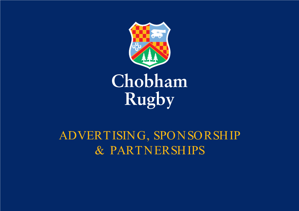 Advertising, Sponsorship & Partnerships