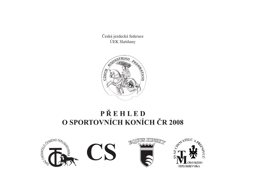 Přehled O Sportovních Koních 2008