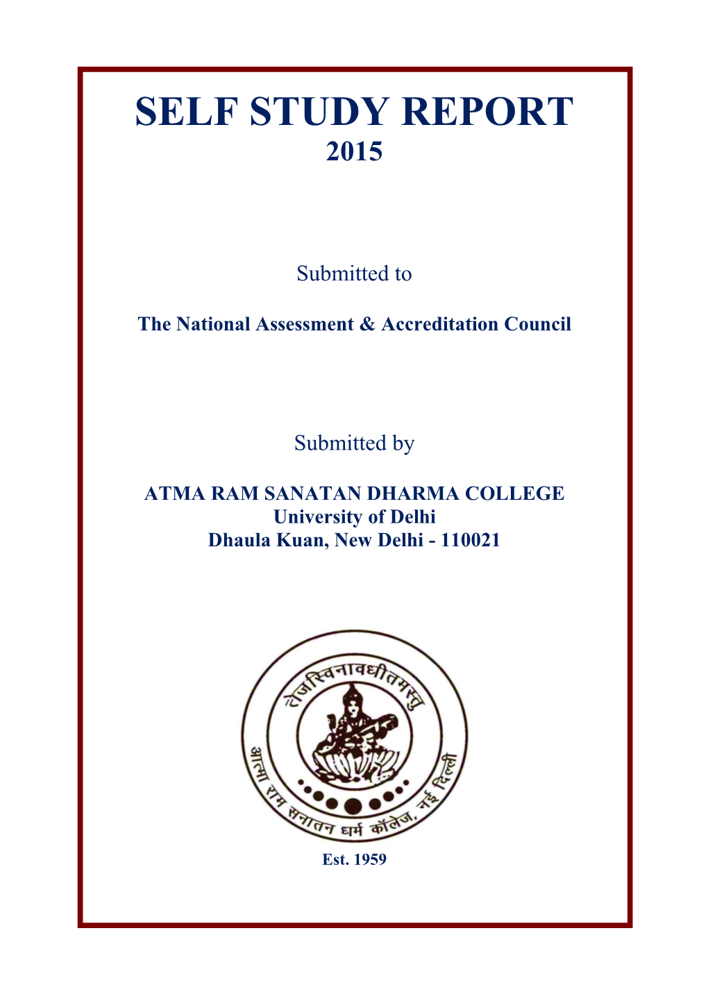 Atma Ram Sanatan Dharma College, University of Delhi