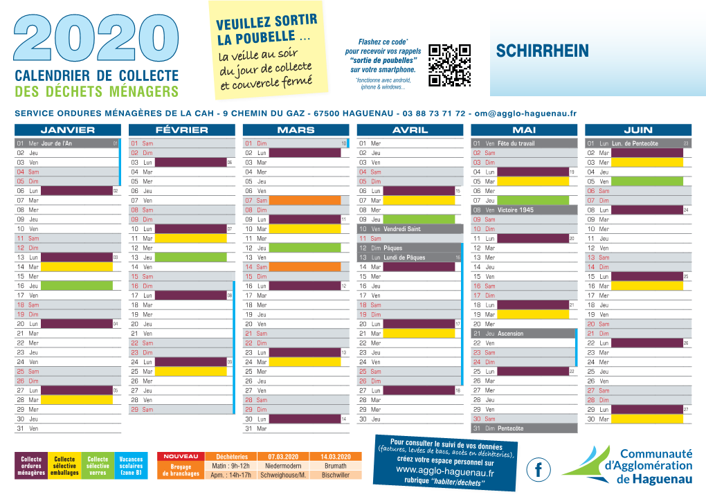 Calendrier OM 2020 Schirrhein
