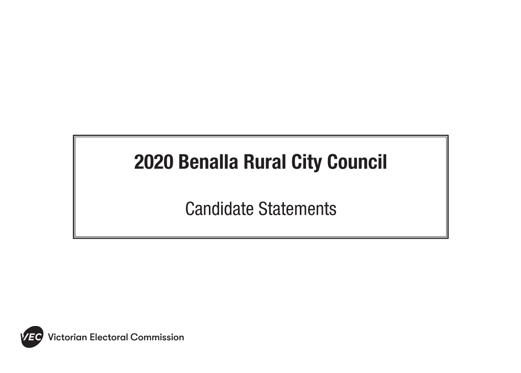 2020 Benalla Rural City Council