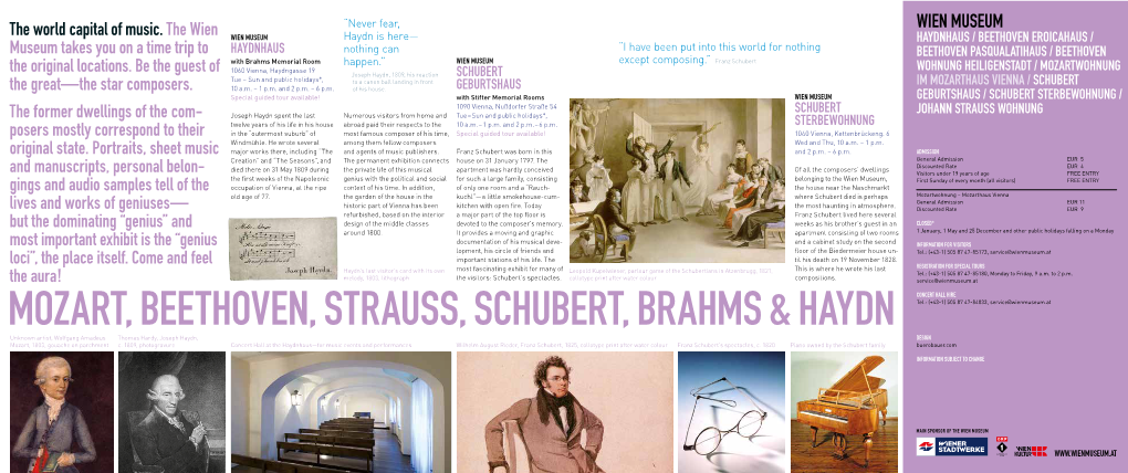 Mozart, Beethoven, Strauss, Schubert, Brahms & Haydn