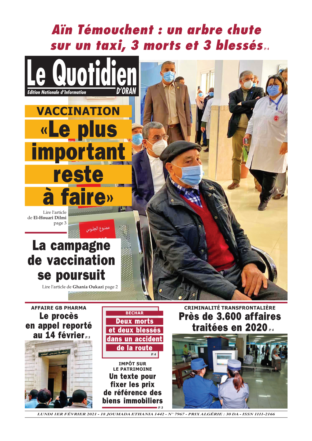 Pdf Le Quotidien D Oran