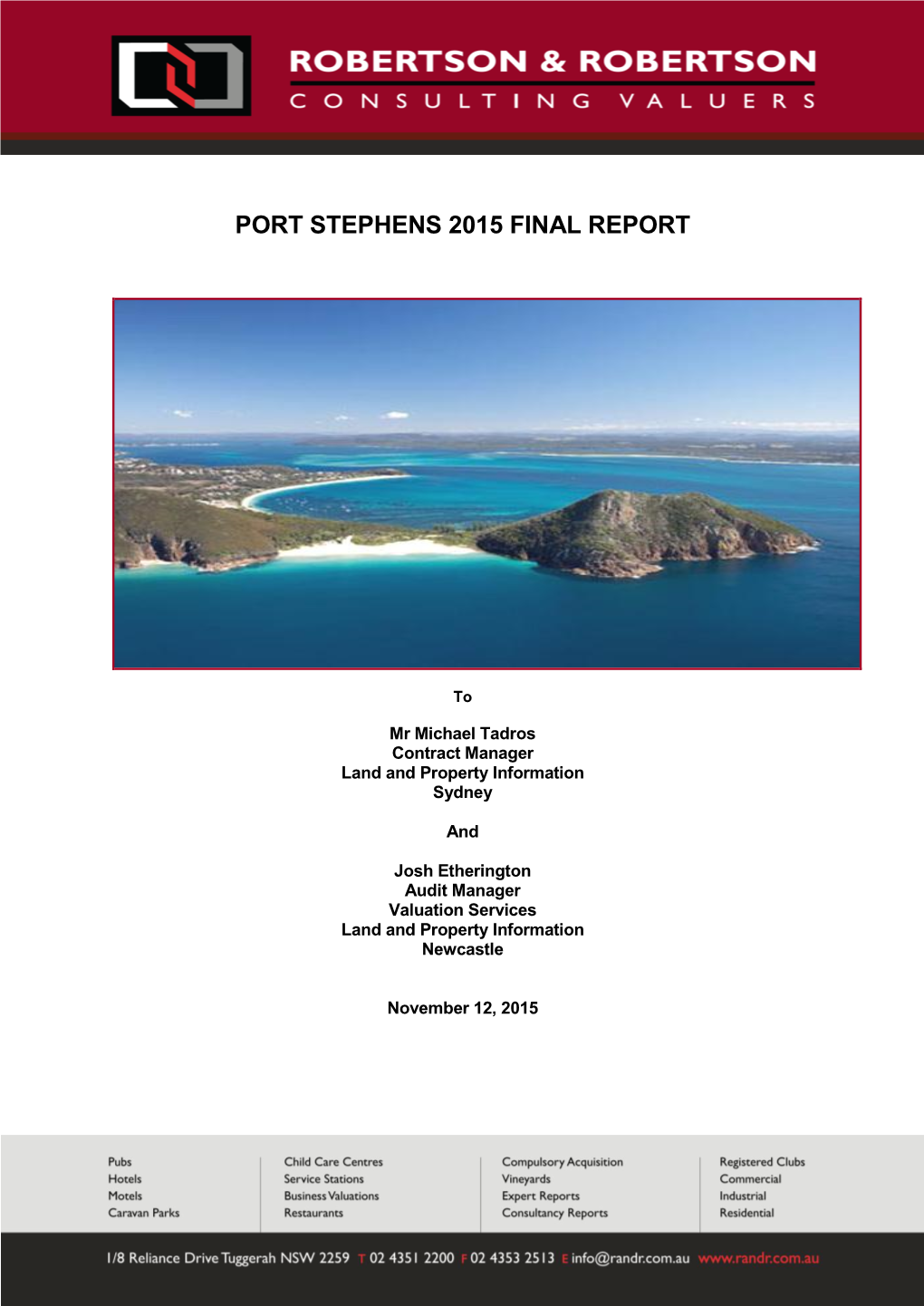 Port Stephens Final Report 2015