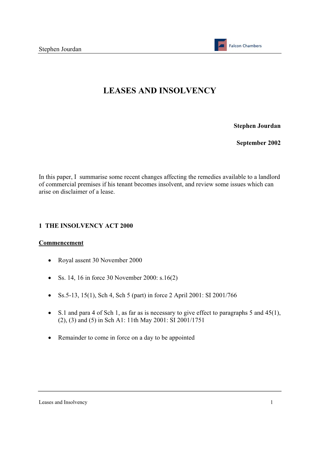 Download: Leases and Insolvency