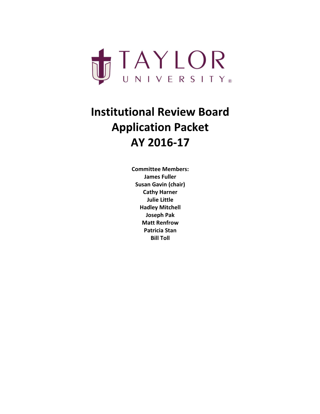 Institutional Review Board