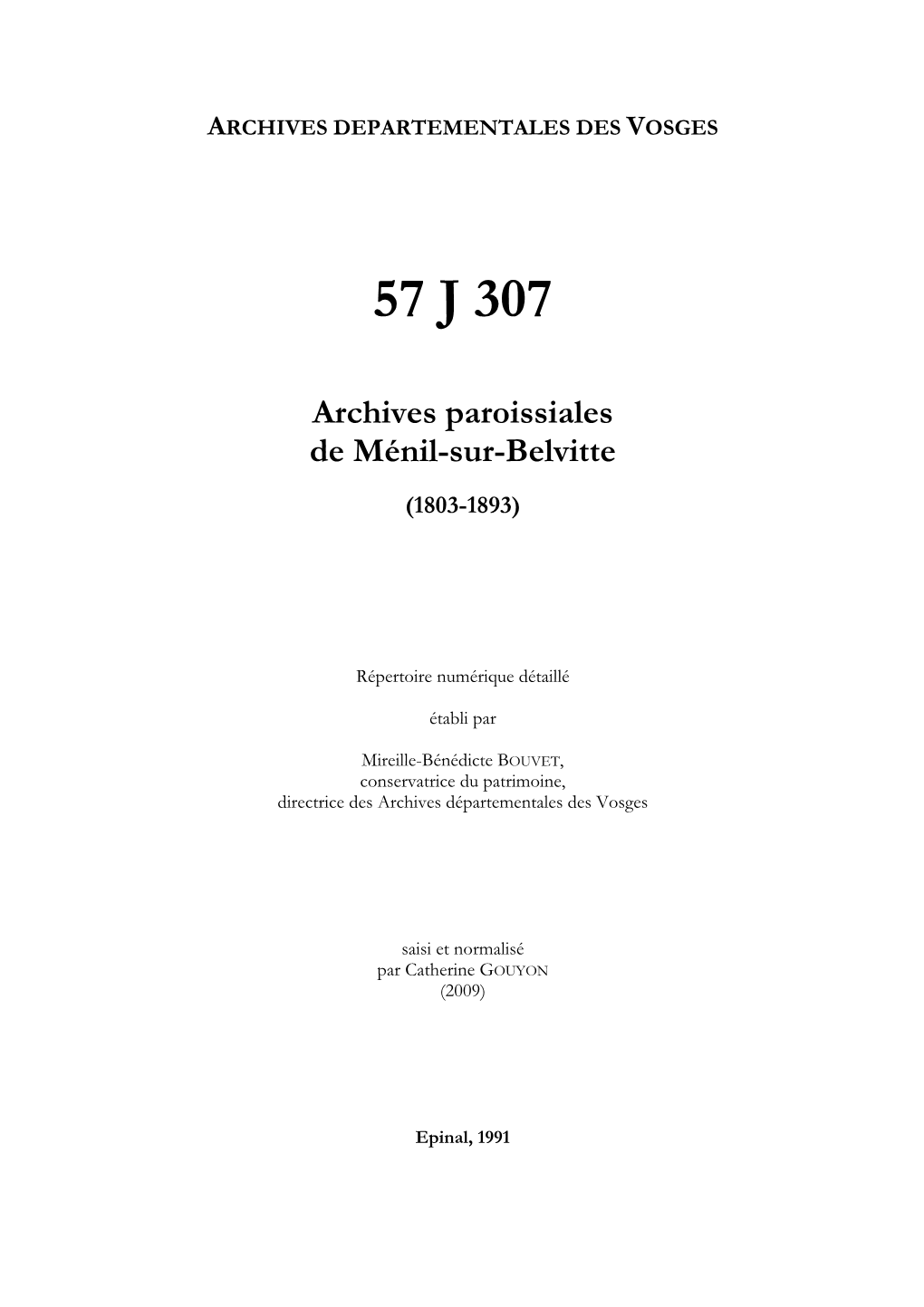 Archives De La Paroisse De Ménil-Sur-Belvitte.Pdf