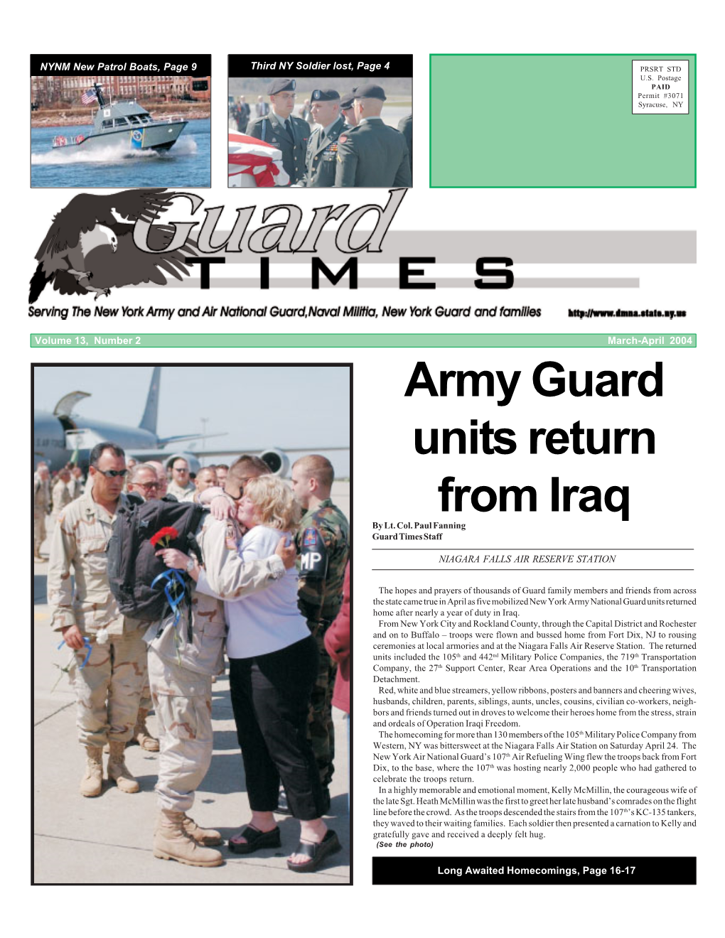 March-April 2004 Army Guard Units Return from Iraq by Lt