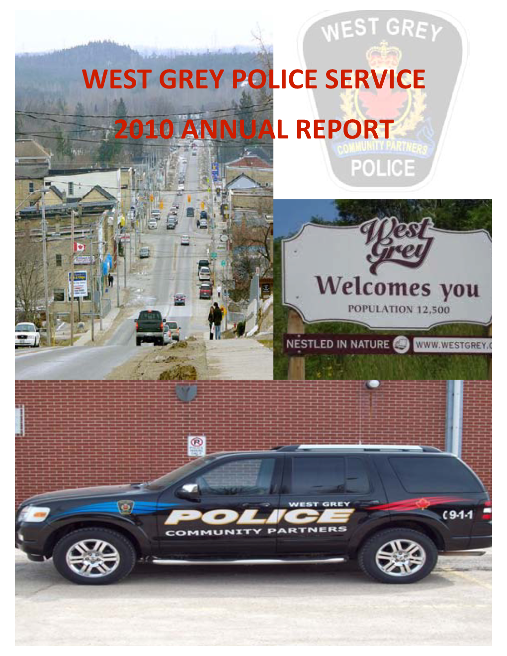 West Grey Police Service 2010 Annual Report