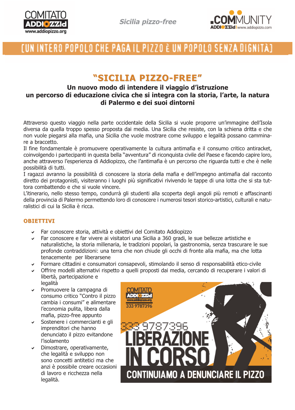“Sicilia Pizzo-Free”