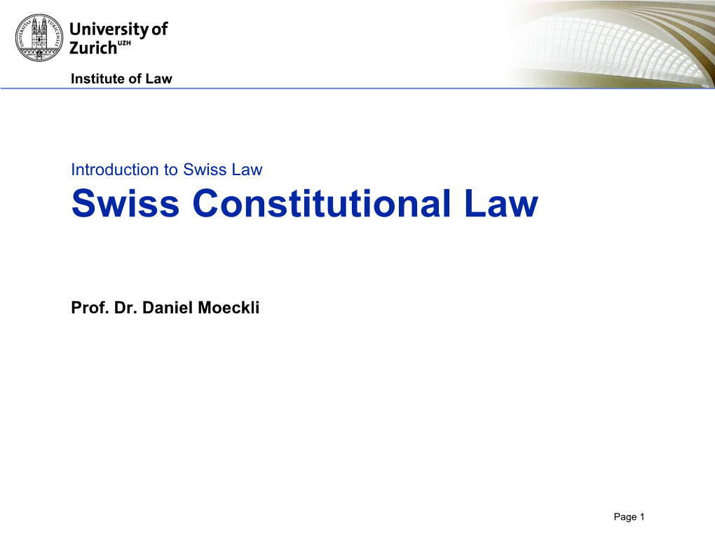 Constitutional Law