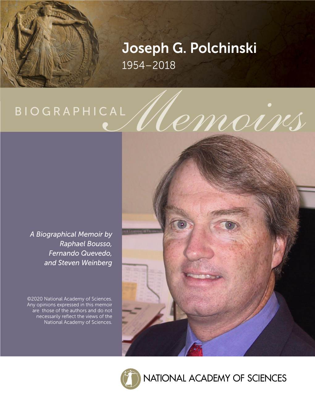 Joseph G. Polchinski 1954–2018