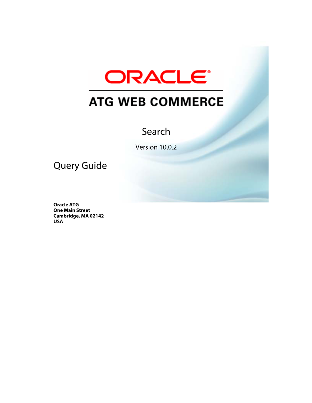 ATG Search 10.0.2 Query Guide