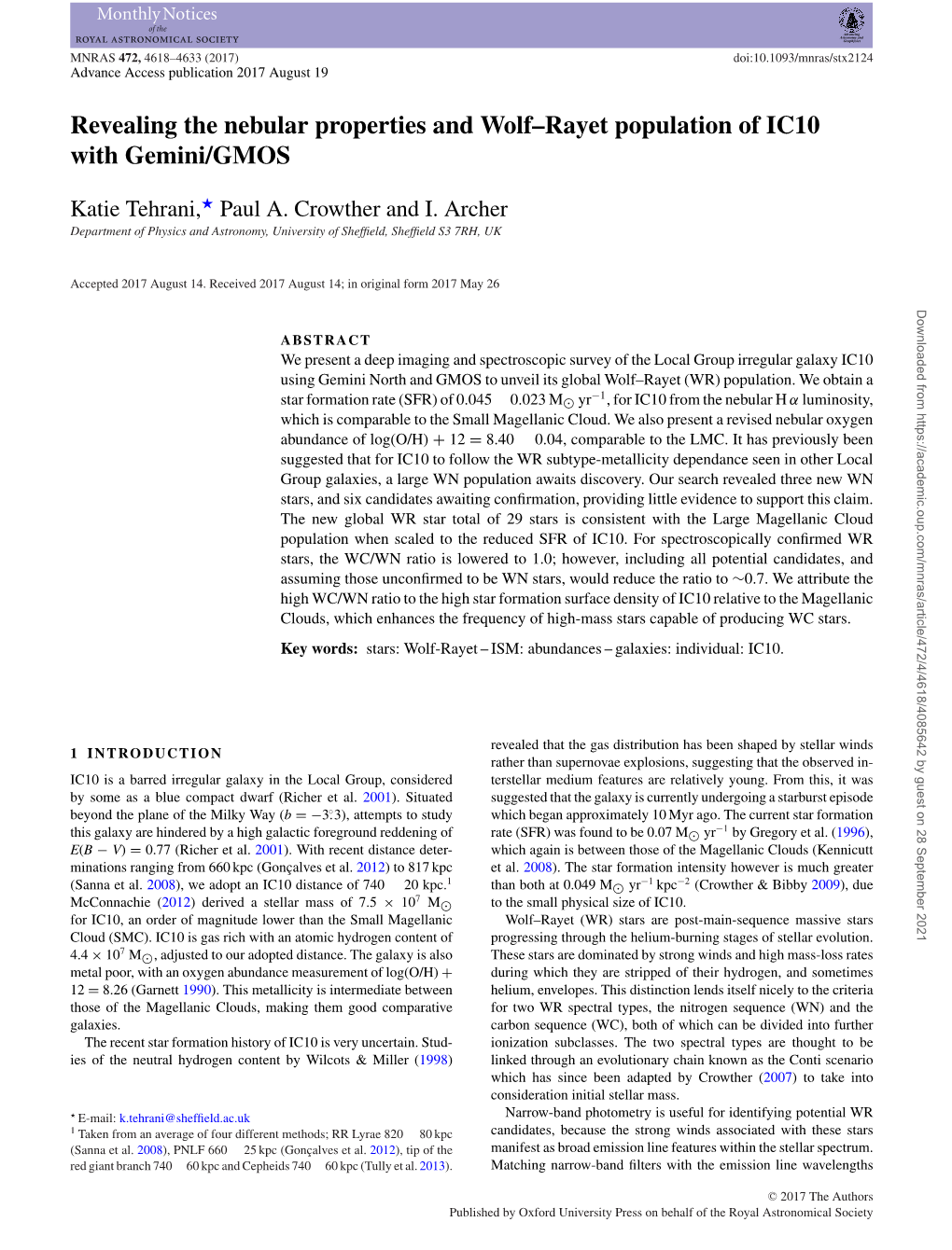 Revealing the Nebular Properties and Wolf–Rayet Population of IC10 with Gemini/GMOS