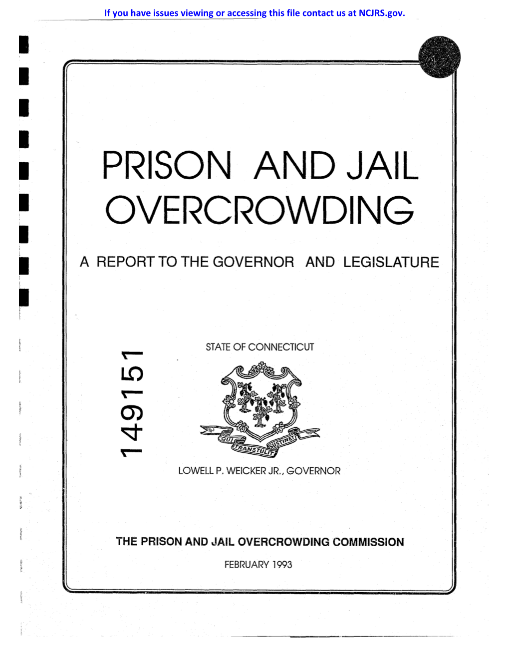 ~ Prison and Jail Overcrowding